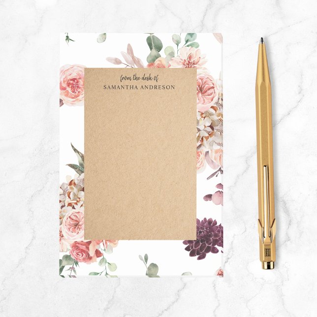 Notas Post-it® Flores pasteles modernas y regalo personalizado de (Subido por el creador)