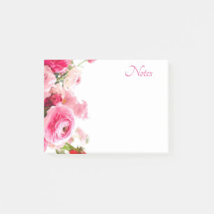 Notas Post-it® Flores Personalizados de plantilla de acuarela flo