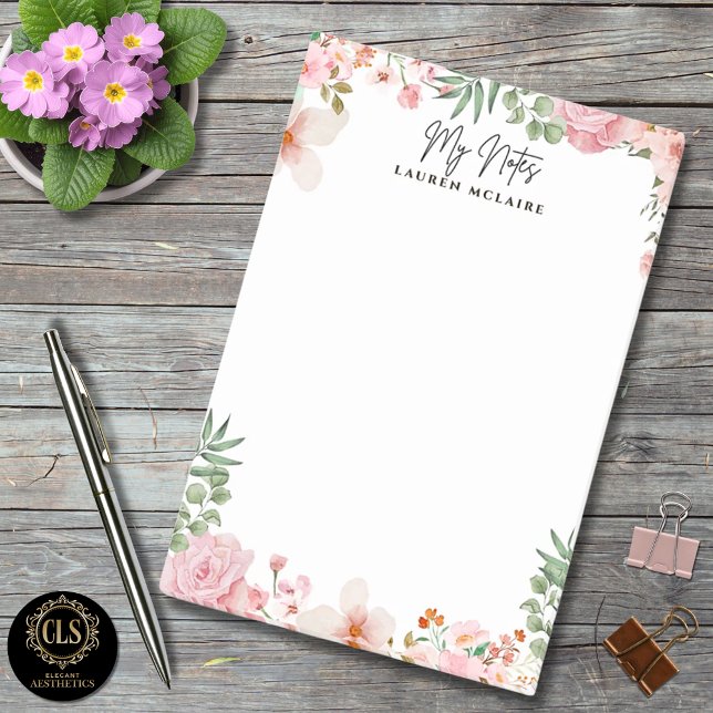Notas Post-it® Flores Rosadas Personalizadas de Primavera (Subido por el creador)