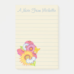 Notas Post-it® Flores salvajes personalizadas Post It Notes