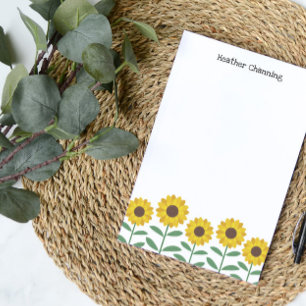 Notas Post-it® Flores solares - Añadir tu nombre