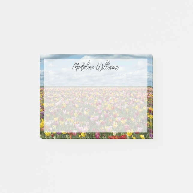 Notas Post-it® Flores | Tulips Willamette Valley Oregon (Anverso)