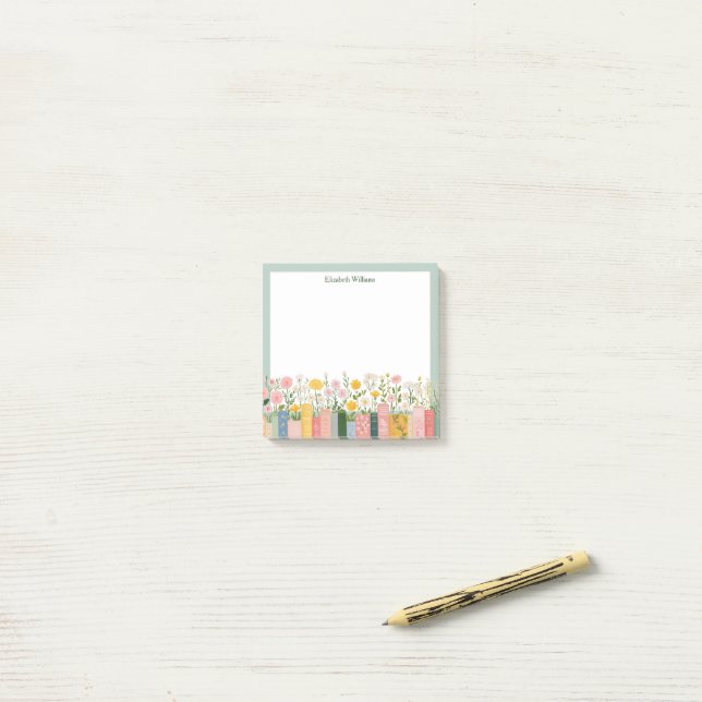 Notas Post-it® Flores y Libros Bonitos  (Escritorio)