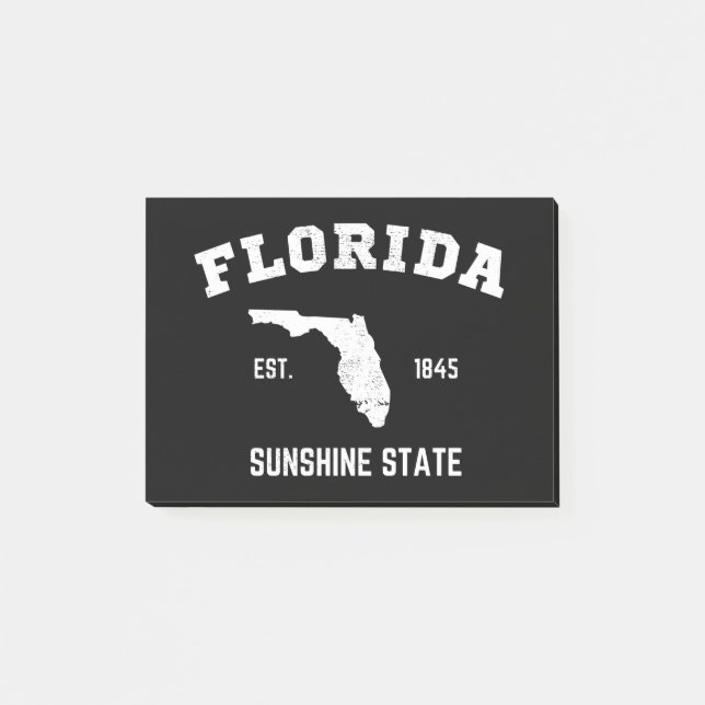 Notas Post-it® Florida Est 1845 Estado del Sol (Anverso)
