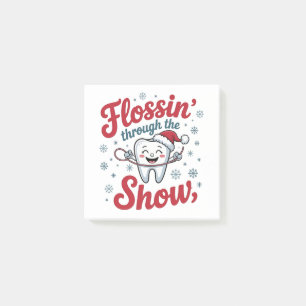 Notas Post-it® Flossing a Través de la Nieve Divertida Navidad