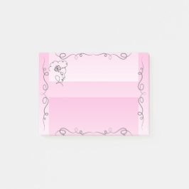 Notas Post-it® Flower Beauty Rosa Sticky Notes