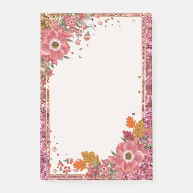 Notas Post-it® Flower Frame Post escribe (Anverso)