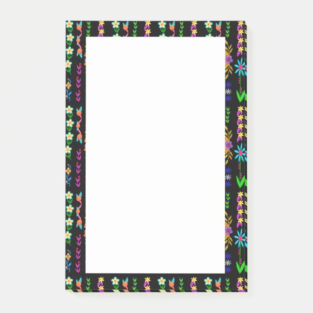 Notas Post-it® Flower Power Bohemira Whimsical (Anverso)