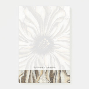 Notas Post-it® Flowerhead Fresco en Tan fondo
