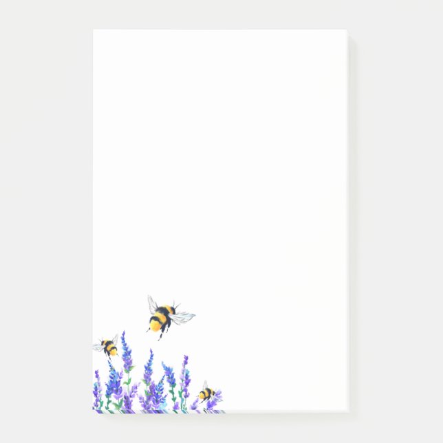 Notas Post-it® Flowers and Bee Post it Notes (Anverso)
