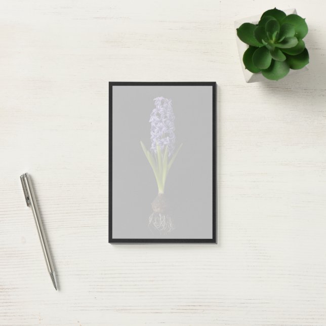 Notas Post-it® Flowers | Purple Hyacinth Bulb (Oficina)
