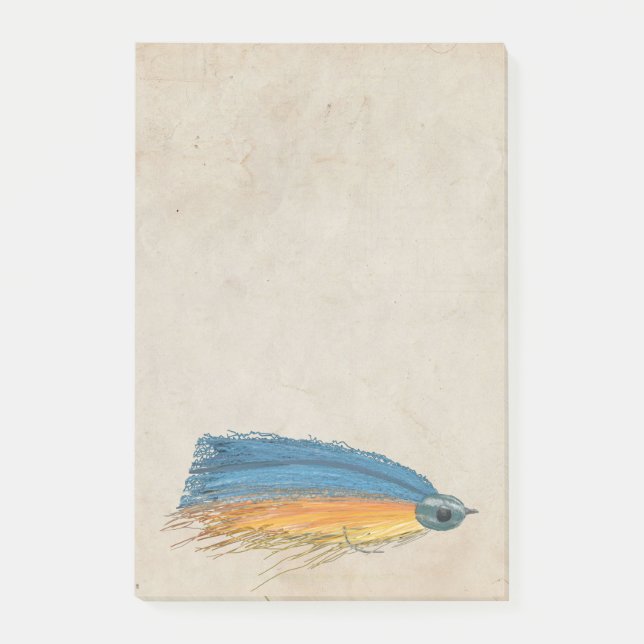 Notas Post-it® FlyFishing Lure Art Salmon Fly Lure (Anverso)