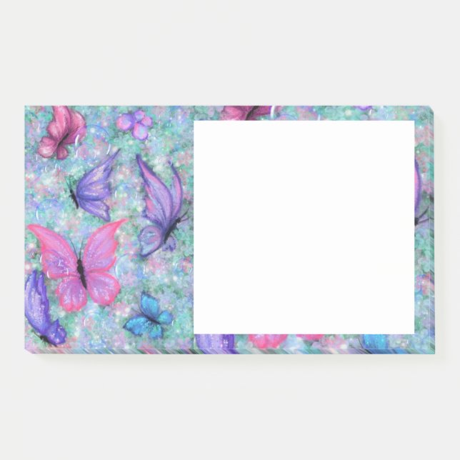 Notas Post-it® Flying Butterflies Post it Notes (Anverso)