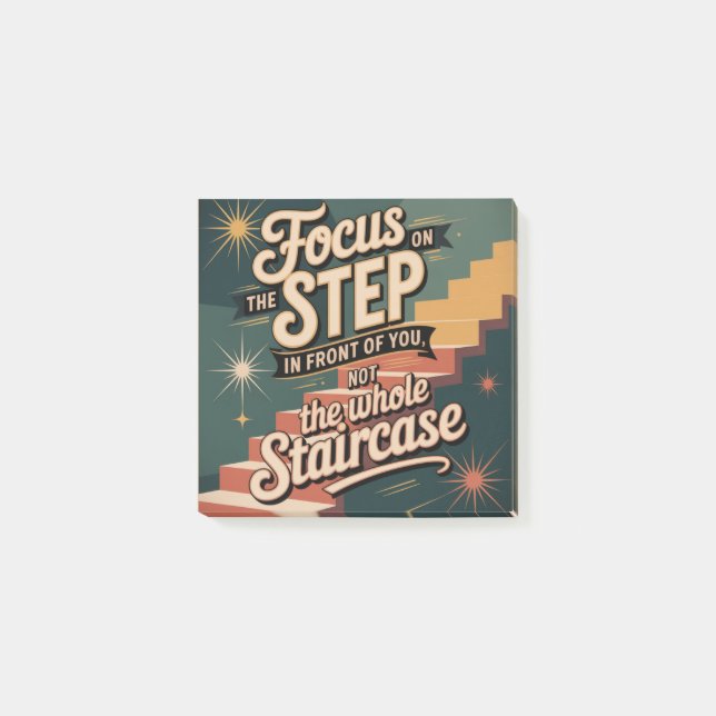 Notas Post-it® Focus On The Step In Front Of You (Anverso)