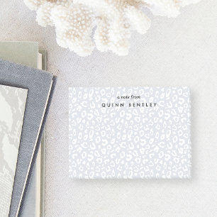 Notas Post-it® Fog   Pastel Leopard Print Personalized