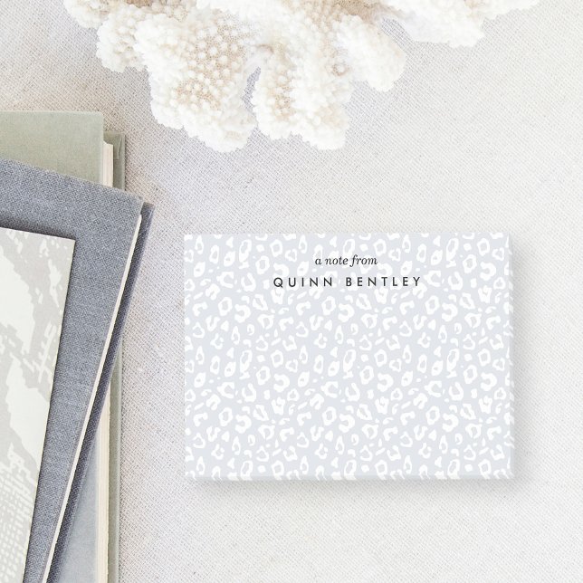 Notas Post-it® Fog | Pastel Leopard Print Personalized (Subido por el creador)