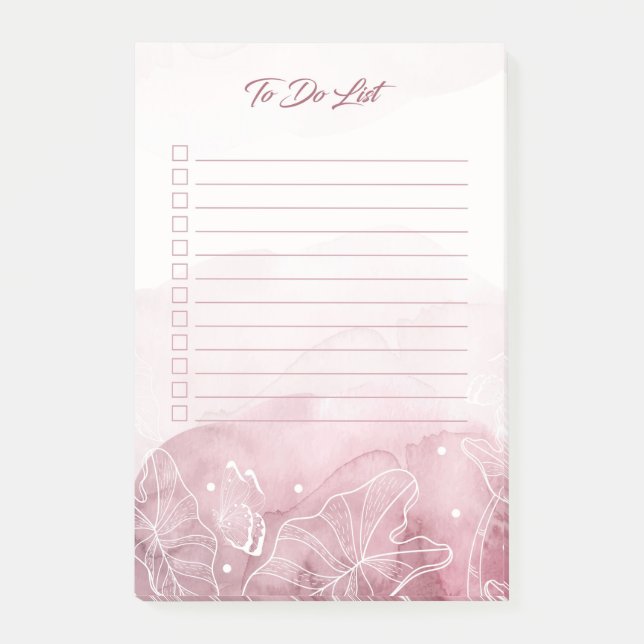 Notas Post-it® Foliage y Butterfly To Do List Post-it Notes (Anverso)