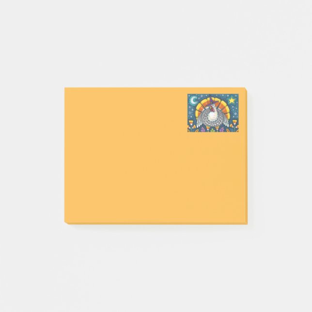 NOTAS POST-IT® FOLK ART CANDY CORN TURKEY PILGRIM, GRACIAS (Anverso)