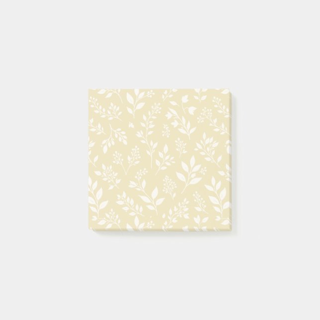 Notas Post-it® Follaje de otoño neutral - Trigo dorado (Anverso)