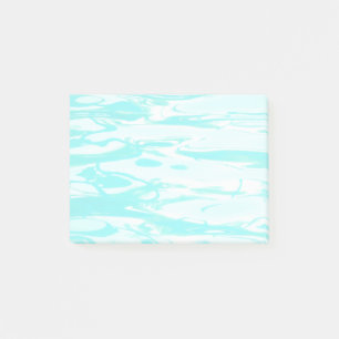 Notas Post-it® Fondo abstracto del agua de la piscina verde Aqua