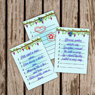 Notas Post-it® Fondo azul con viñedos de 4" x 6"