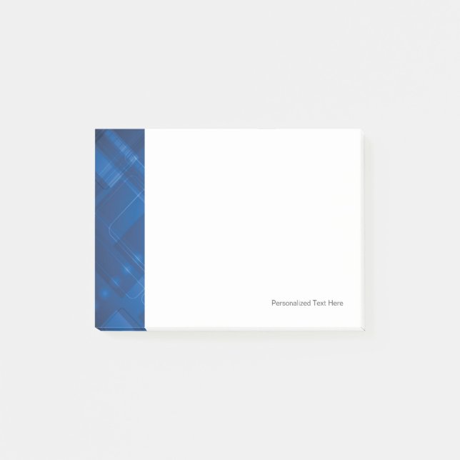 Notas Post-it® Fondo azul oscuro de alta tecnología (Anverso)