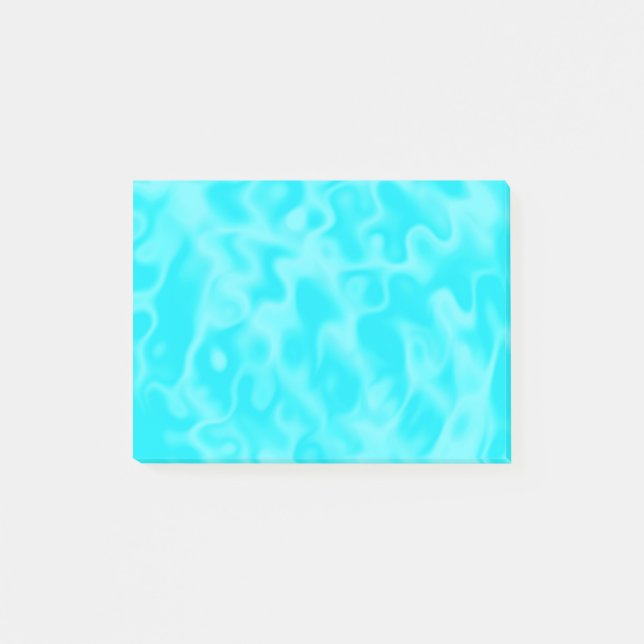 Notas Post-it® Fondo de agua azul Aqua Blanc (Anverso)