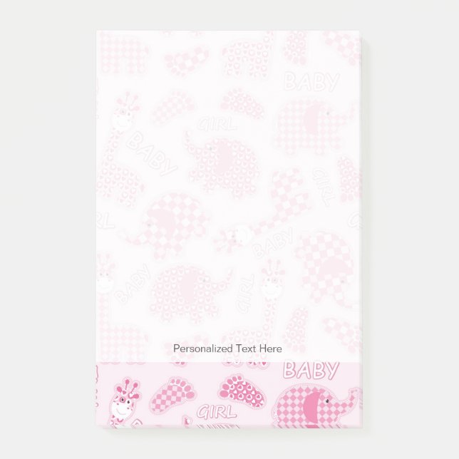 Notas Post-it® fondo de bebé (Anverso)