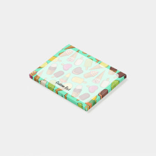 Notas Post-it® Fondo de Crema de Hielo