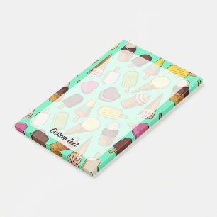 Notas Post-it® Fondo de Crema de Hielo
