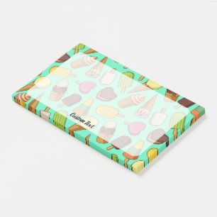 Notas Post-it® Fondo de Crema de Hielo