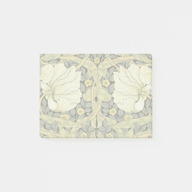 Notas Post-it® Fondo de escritorio floral William Morris Pimperne (Anverso)