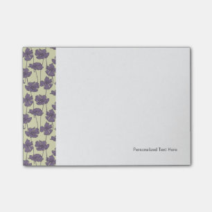 Notas Post-it® Fondo de estampado floral vintage