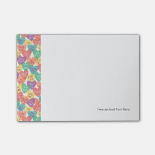 Notas Post-it® Fondo de la forma del amor