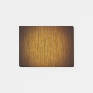 Notas Post-it® Fondo de Madera Grave del Tabaco Sunburst