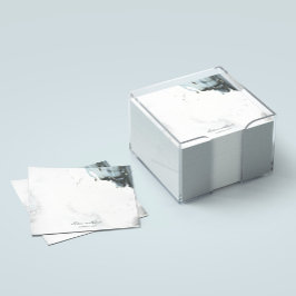 Notas Post-it® Fondo de mármol negro gris azul