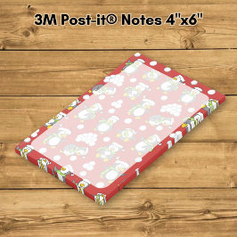 Notas Post-it® fondo de pingüinos de Navidad