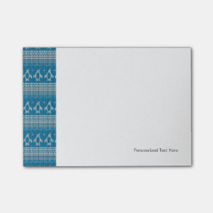 Notas Post-it® Fondo de punto azul