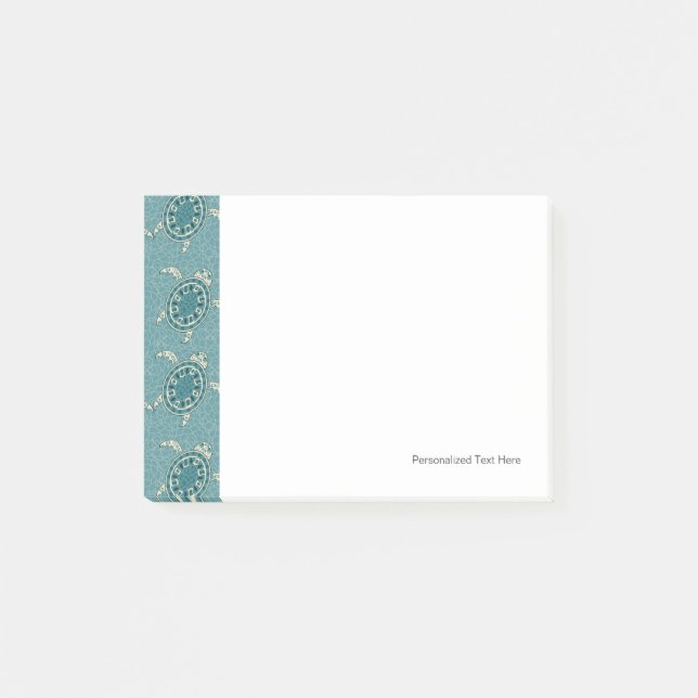 Notas Post-it® fondo de tortugas (Anverso)