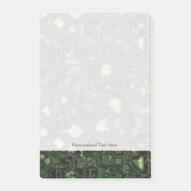 Notas Post-it® Fondo del circuito informático (Anverso)