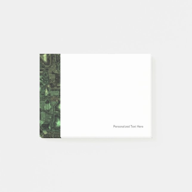 Notas Post-it® Fondo del circuito informático (Anverso)