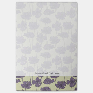 Notas Post-it® Fondo del estampado de flores del vintage del arte
