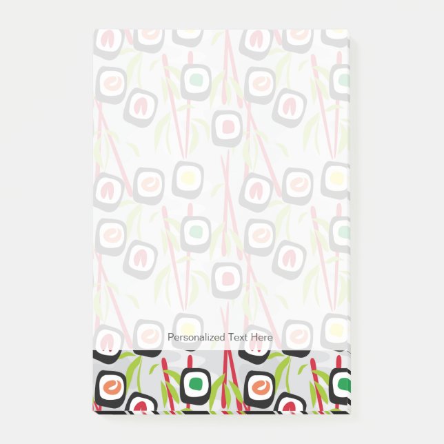Notas Post-it® Fondo del sushi (Anverso)