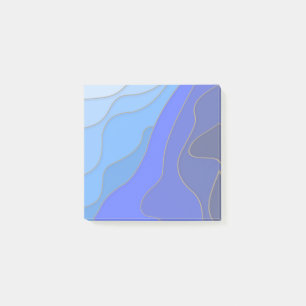 Notas Post-it® fondo marino azul