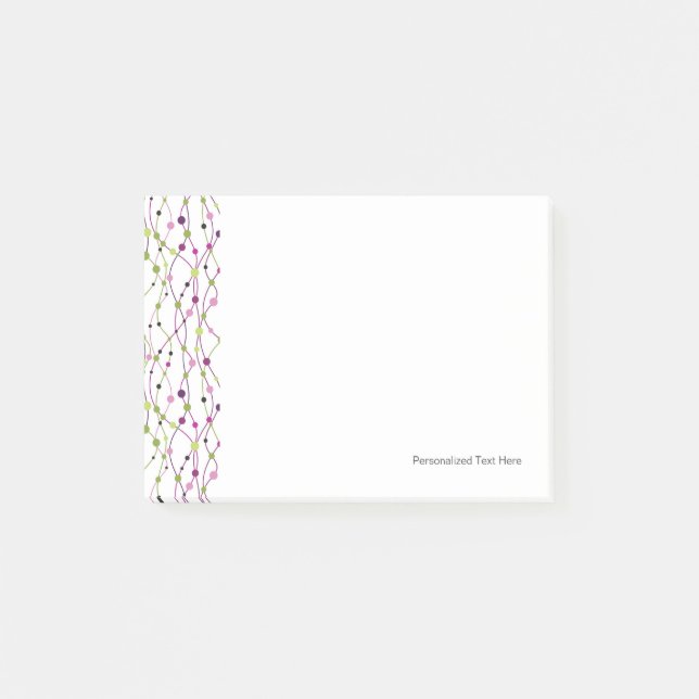 Notas Post-it® Fondo multicolor del punto (Anverso)