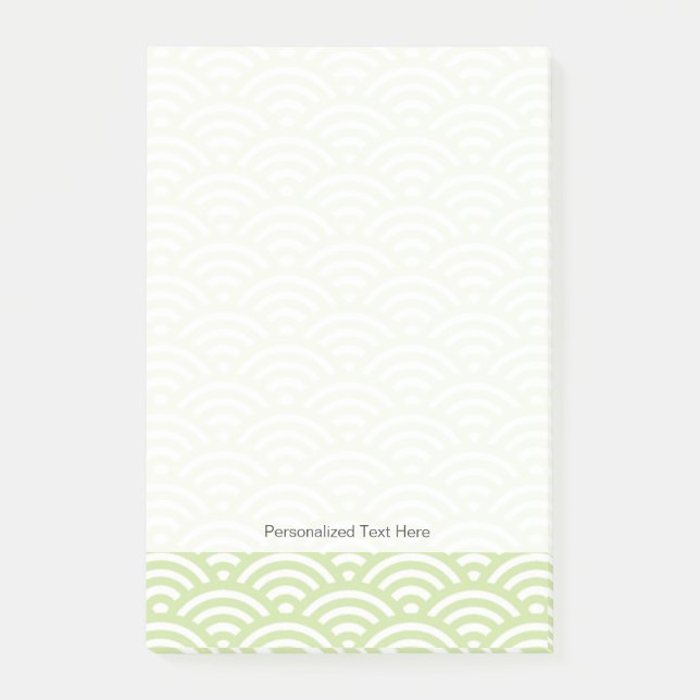 Notas Post-it® Fondo oriental de la onda (Anverso)