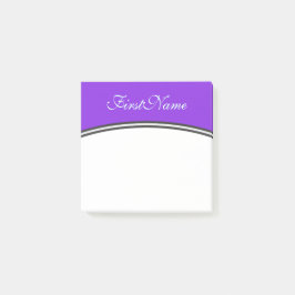 Notas Post-it® Fondo púrpura + Luz ciánica Escritura-Como nombre