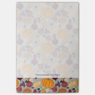 Notas Post-it® Fondo retro de verduras frescas