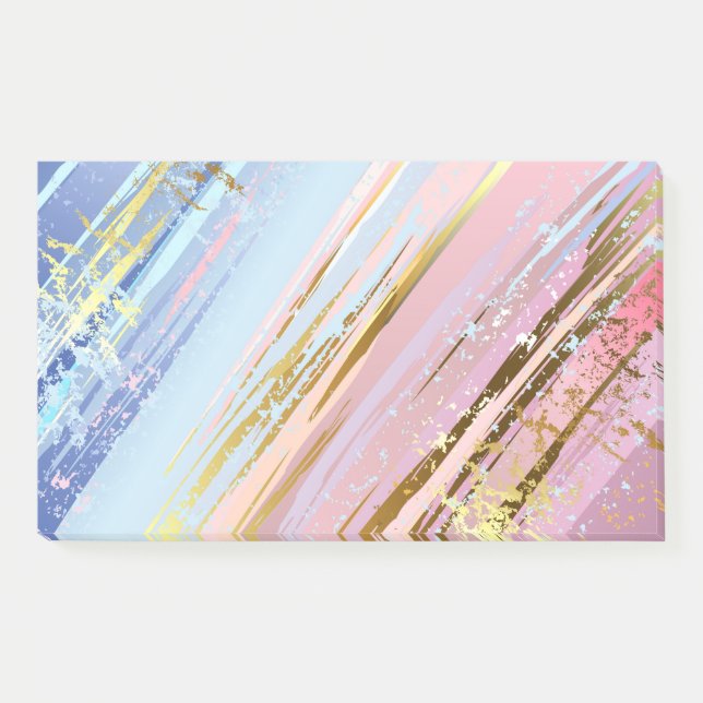 Notas Post-it® Fondo rosa texturizado (Anverso)