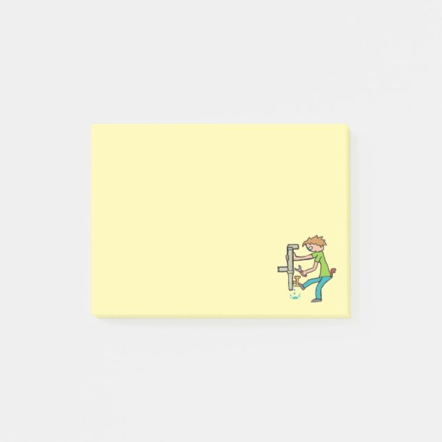 Notas Post-it® Fontanería (Anverso)